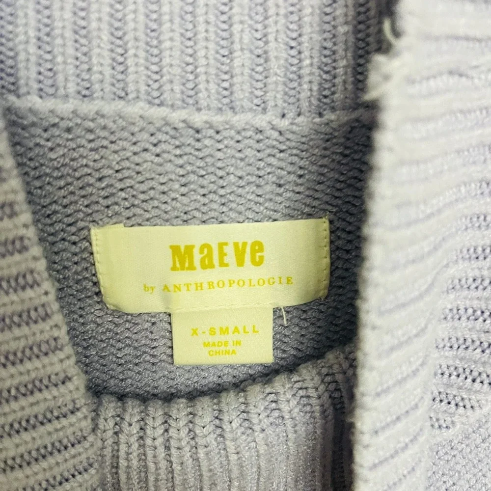 Anthropologie Maeve Women's  Mock Neck Long‎ Sleeve Lavender XS oversized